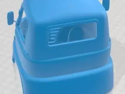 Foden S21 1959 Printable Body Cabin Truck 3D print model