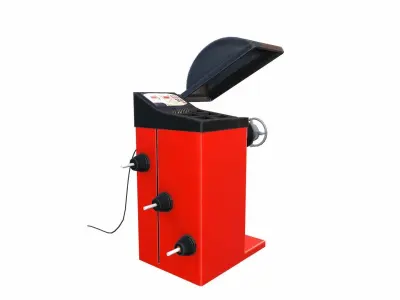 Wheel Balance Machine Low-poly 3D model