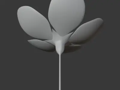 Glass Cherry Blossom 3D model