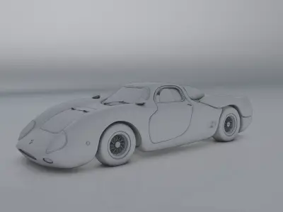 Simple Concept Sportcar  3D model