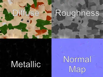 Charming Elephant Pot Sculpture model pack Low-poly 3D model