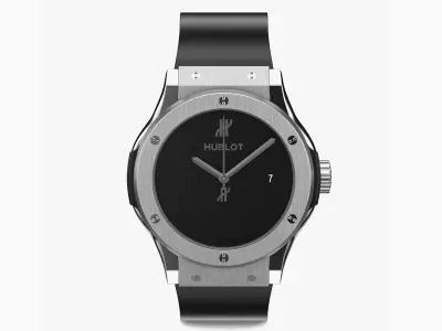 Hublot Classic Fusion Original Titanium 42mm Luxury Watch 3D model