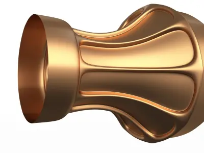 Column Capital Low-poly 3D model