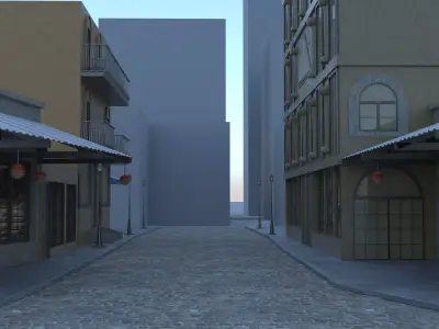 Exterior Buildings 3D model