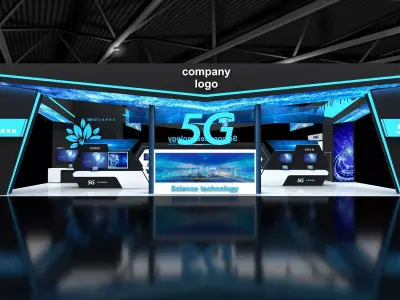 exhibition stand 20x12 model 3D model