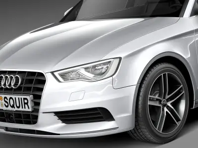 Audi A3 sedan 2014 3D model