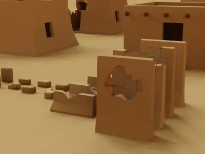 MiddleEast Asset Pack Low Poly - Game Ready Low-poly 3D model