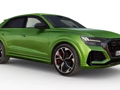 Audi RS Q8 2020  Low-poly 3D model