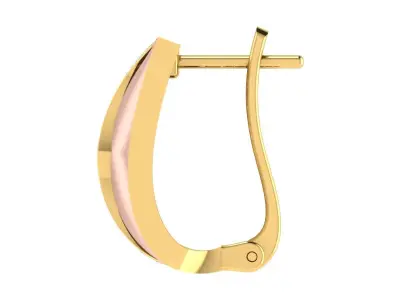 Solitaire Women Drop Earring 3dm STL OBJ FBX Render Details 3D print model 7