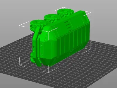 PRINT-IN-PLACE SCI-FI 6X6 MPV 3D print model