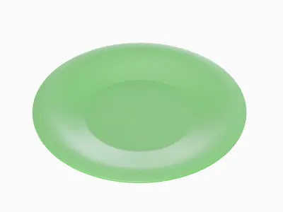 Disposable Plastic Plate B 03 3D model