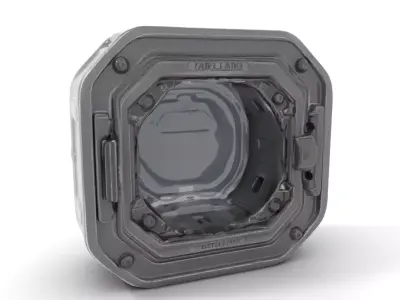 Futuristic Airlock Hatch model pack Low-poly 3D model