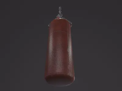 Punching Bag 3D Model Low-poly 3D model
