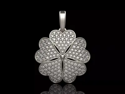 Clover pendant model 872 3D print model