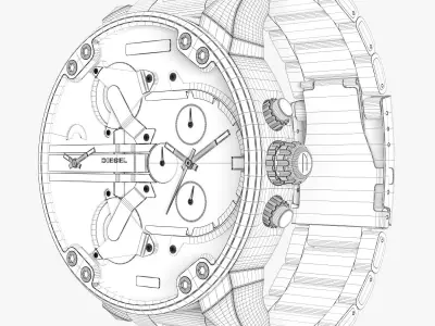  Diesel mr daddy dz 7370 3D model
