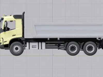 Camion benne VOLVO FMX 2020 500 euro 6 6X4  3D model