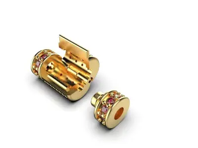 Round clasp for bracelet 3D print model