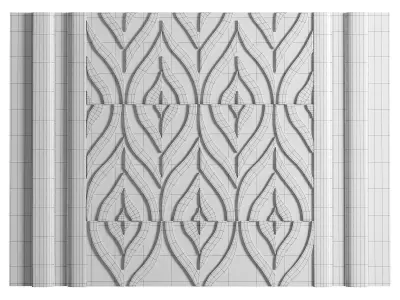 Panel 3D model 9