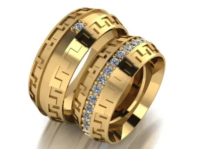 ring set 30 collection1 3D print model