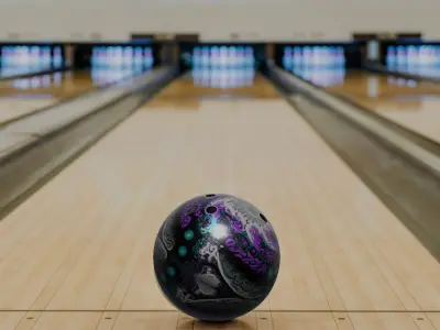 Bowling Ball Andromeda Free 3D model