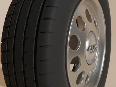 Original audi wheel 3D model