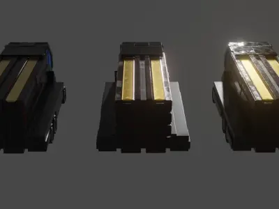 Sci-Fi Truck Free low-poly 3D model