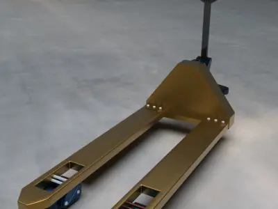 hydraulic truck Low-poly 3D model