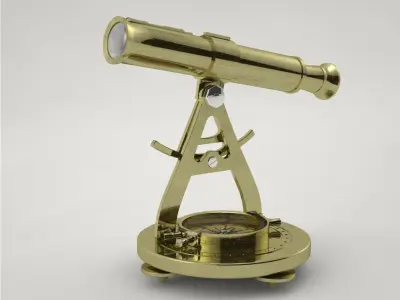 Pro - Objet Decoratif Theodolite ancien 3D model