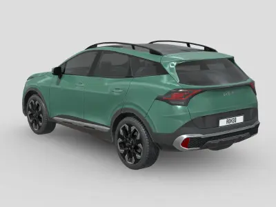 Kia Sportage 2022 Low-poly 3D model