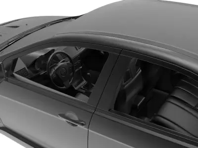 Mitsubishi Lancer Evolution 2015 Low-poly 3D model