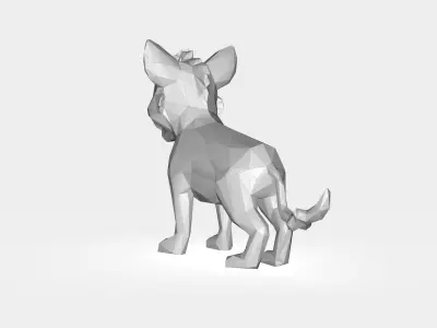 Hyena Low poly  Low-poly 3D model