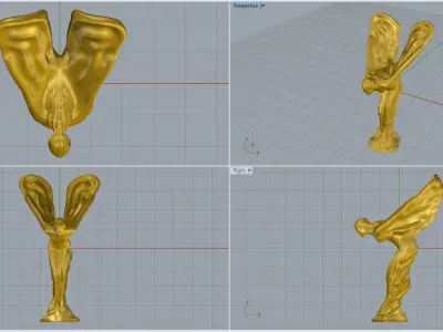 Rolls Royce logo 3D model