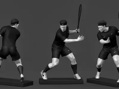 Rafael Nadal 3D Printable 2 3D print model