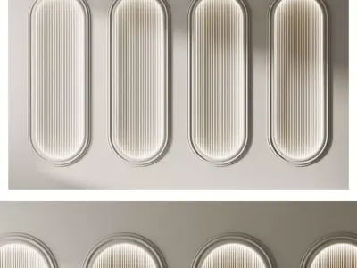 Decorative V26 Wall Panels 3D model