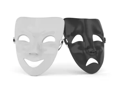 Theatre Masks 3D model
