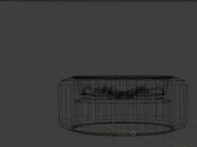 Volk Rays TE37 Wheel and Tire 3D model