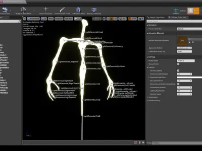 Light elemental low-poly game engine ready 3D model Low-poly 3D model