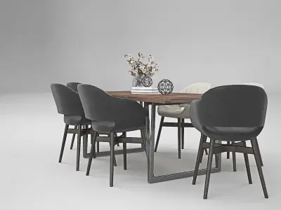 Tenarchstudio Ling Dong Series Diningtable 03 Render Ready Vray  3D model