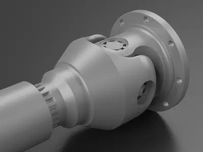 Shaft metal 3D model