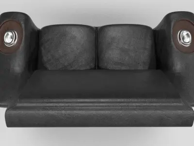 Luxury Double Sofa Chair 3D model