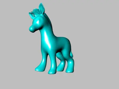 big size zebra stl file veified 3D print model