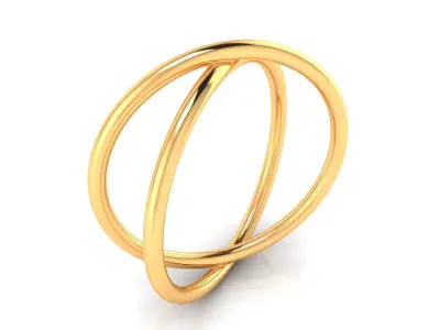 Ring M162 The luxury female abstract ring wedding 3D print model