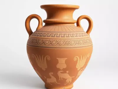 Antique Greek Vase model pack Low-poly 3D model