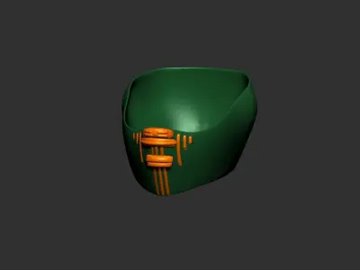 helmet high poly sculpt 3d printable ver 7 3D model 3D model 14