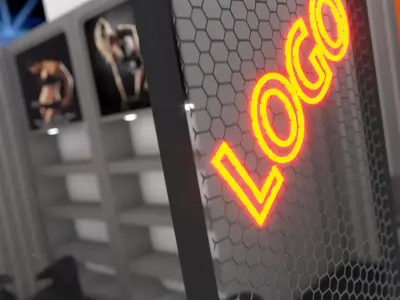 exhibition design No2 3D model