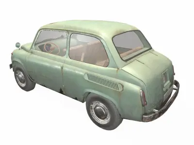 ZAZ 965 Low-poly 3D model