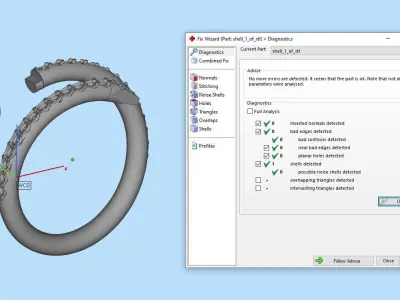 Nail Gold Ring 3D print model