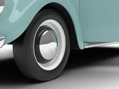 Volkswagen Beetle Type 1 1200 1965 HQ 3d model 3D model