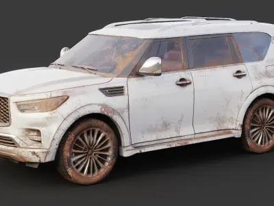 Mud Car Inffiniti QX8 3D model