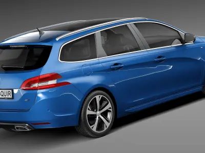 Peugeot 308 GT SW 2015 3D model